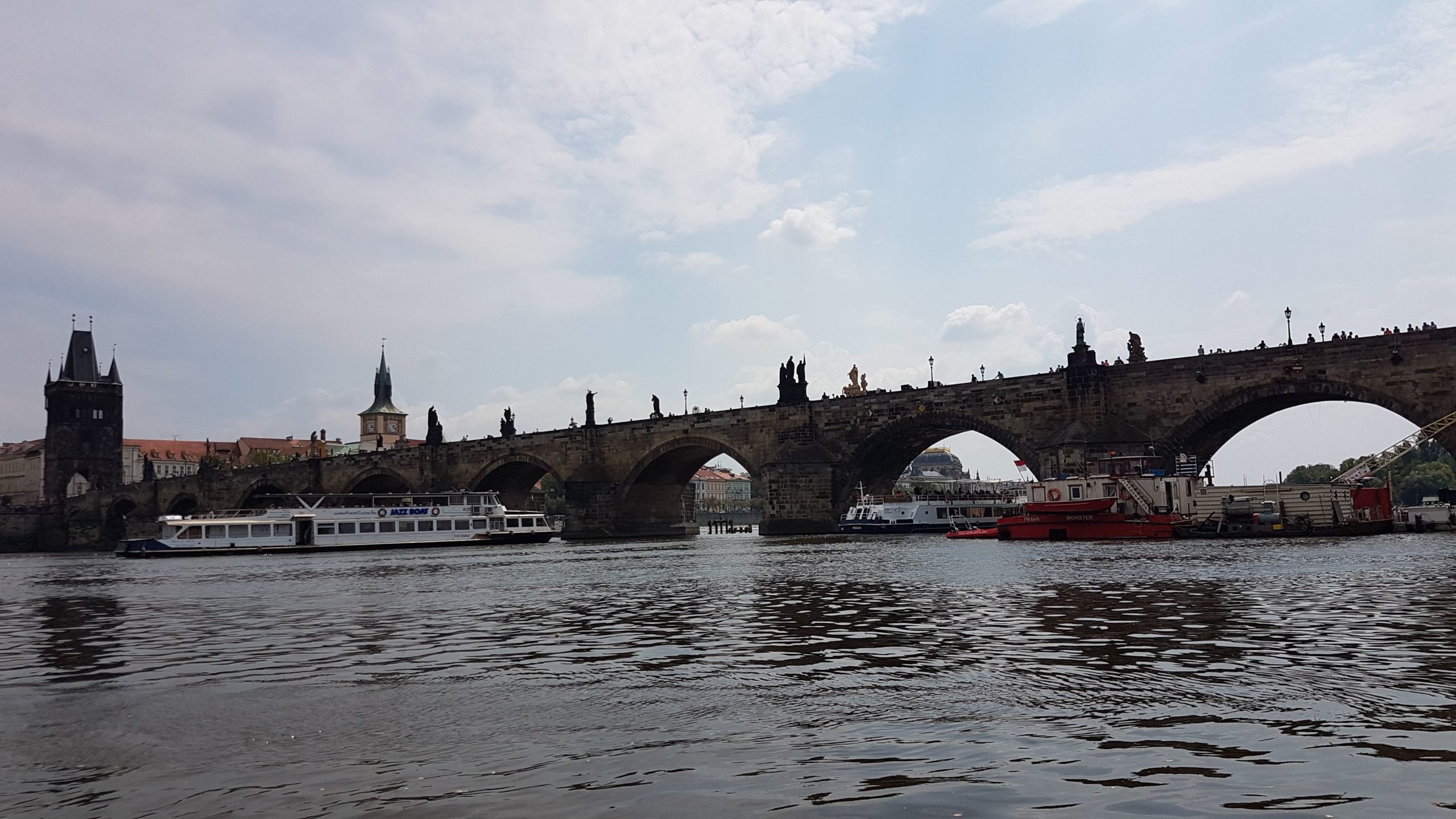 The beautiful St charles bridge.