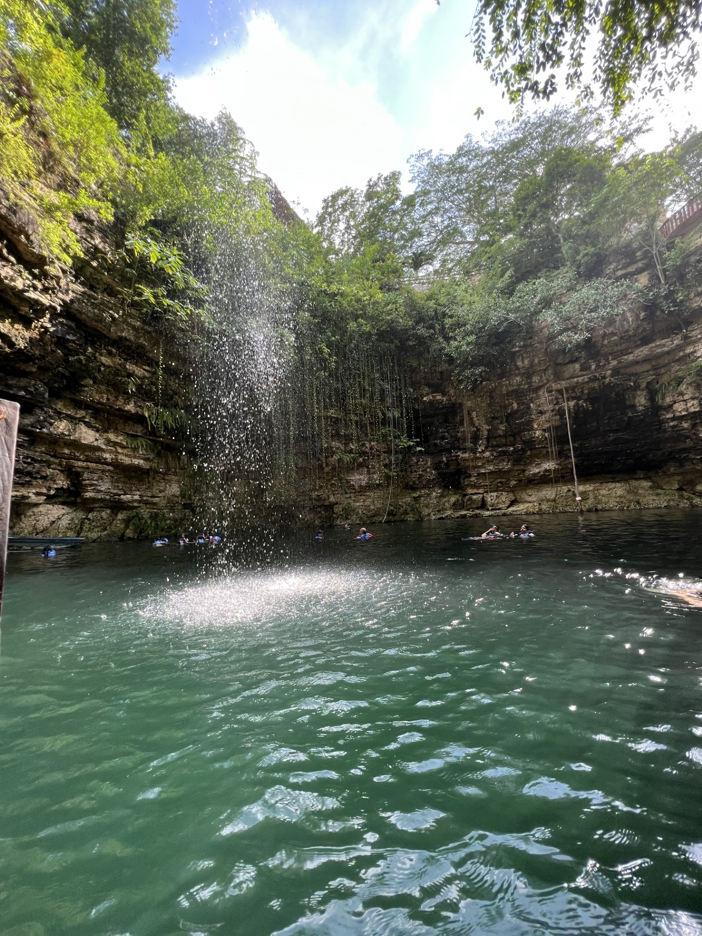 Beautiful Xca-Tum cenote near Chichen Itza.