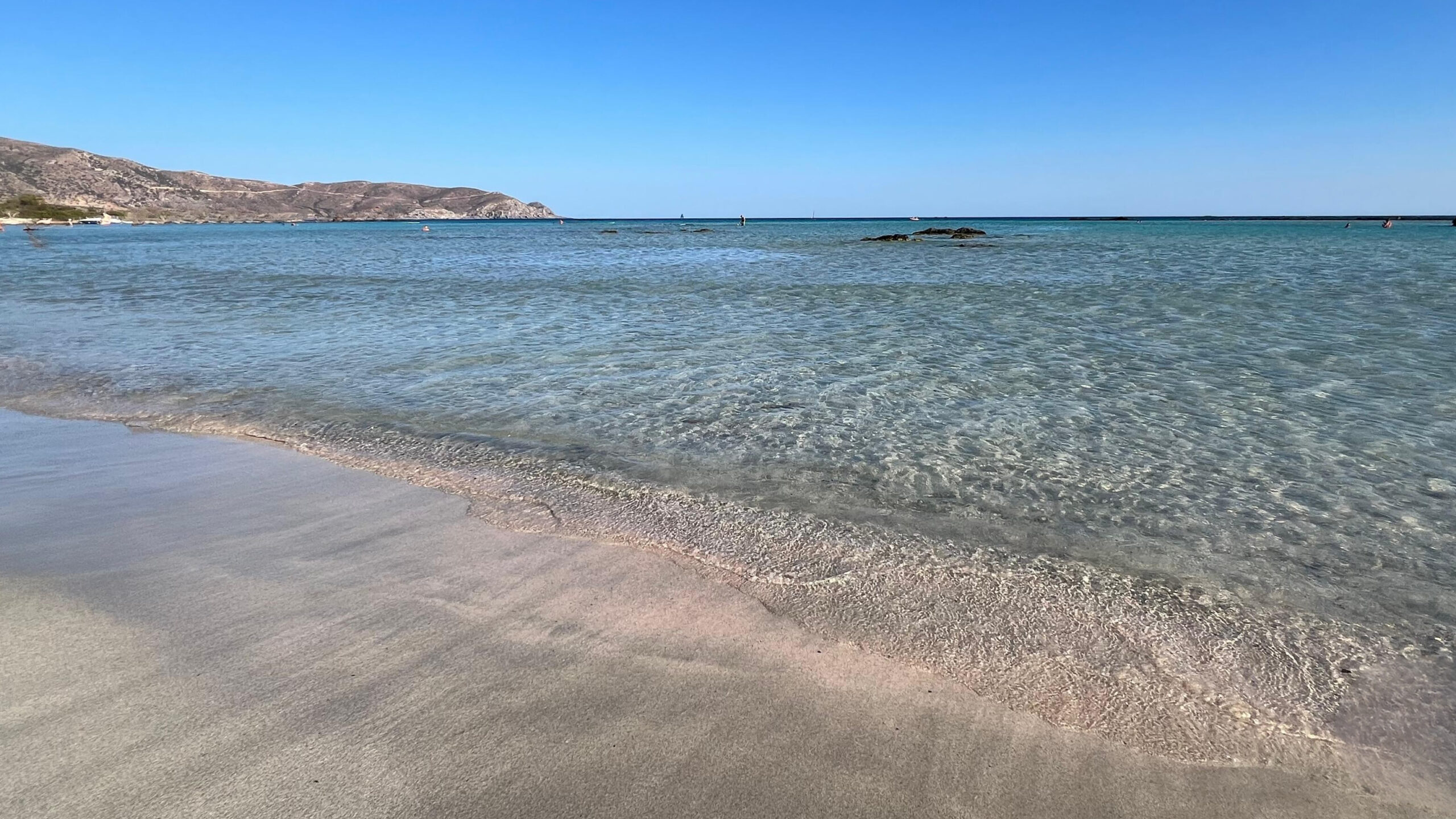 Elafonissi is known for its stunning pink sand