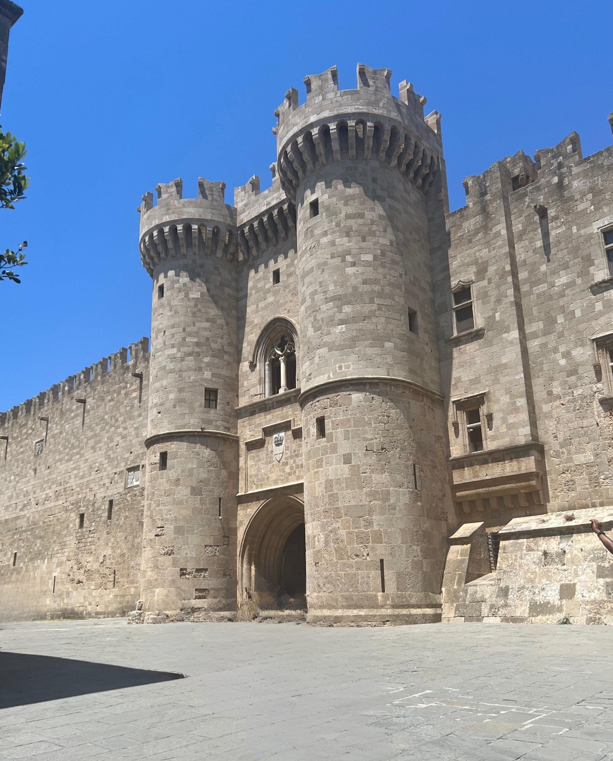 The Palace of the Grand Master, one of the most iconic landmarks of Rhodes that will for sure pass by. It was originally a Byzantine fortress, later rebuilt by the Knights.

